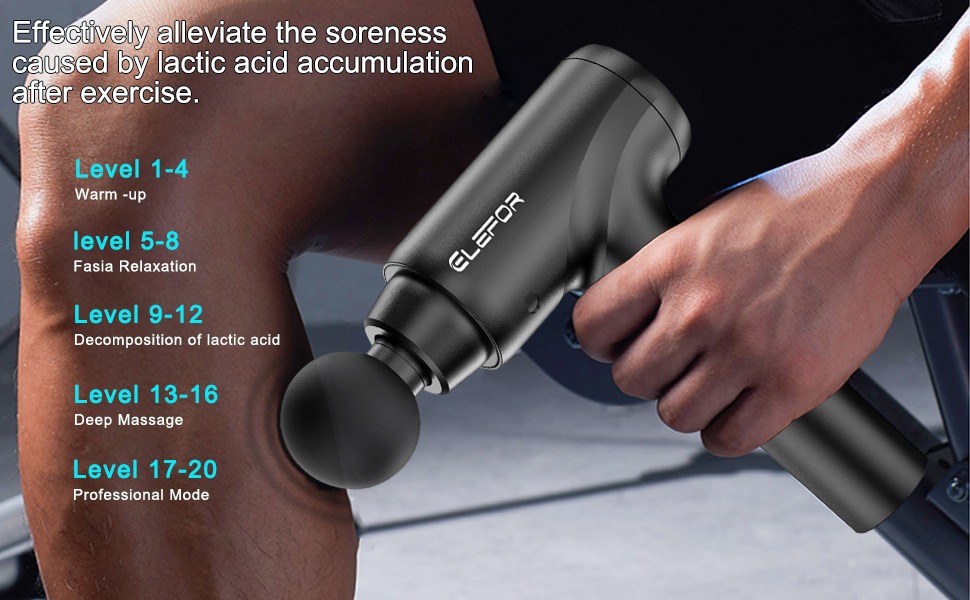 Effectively alleviate the soreness caused by lactic acid accumulation after exercise